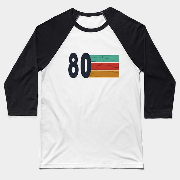 vintage 1980 birthday Baseball T-Shirt by omitay